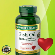 Viên Uống Dầu Cá Nature’s Bounty Fish Oil 1400 mg - Hộp 130 Viên
