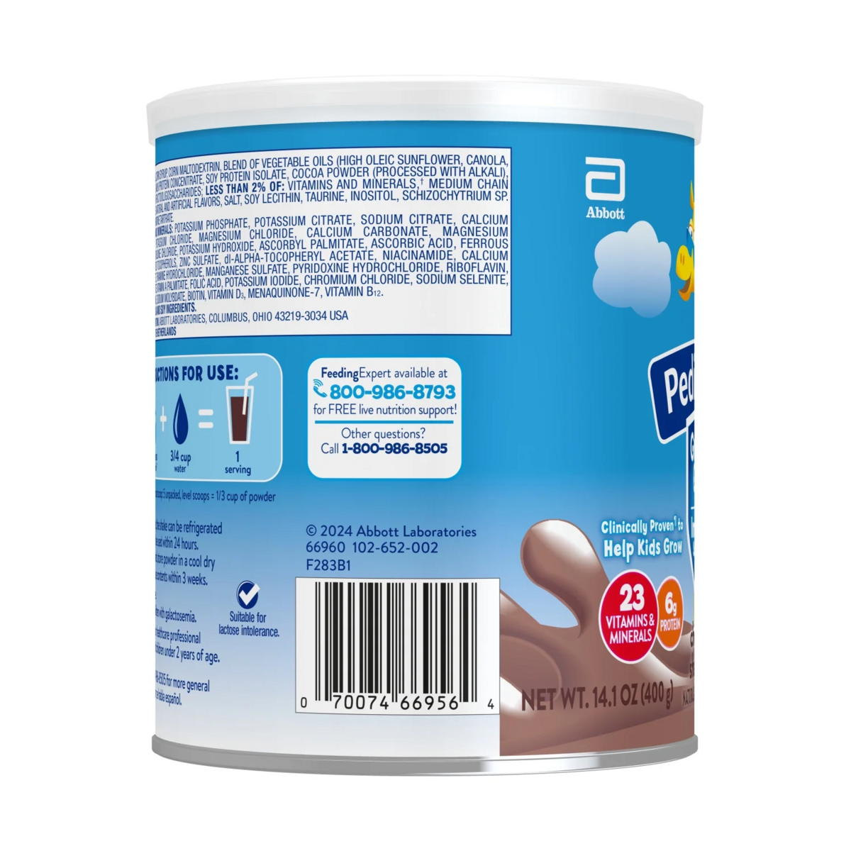 Sữa Bột PediaSure Grow & Gain Chocolate 400G