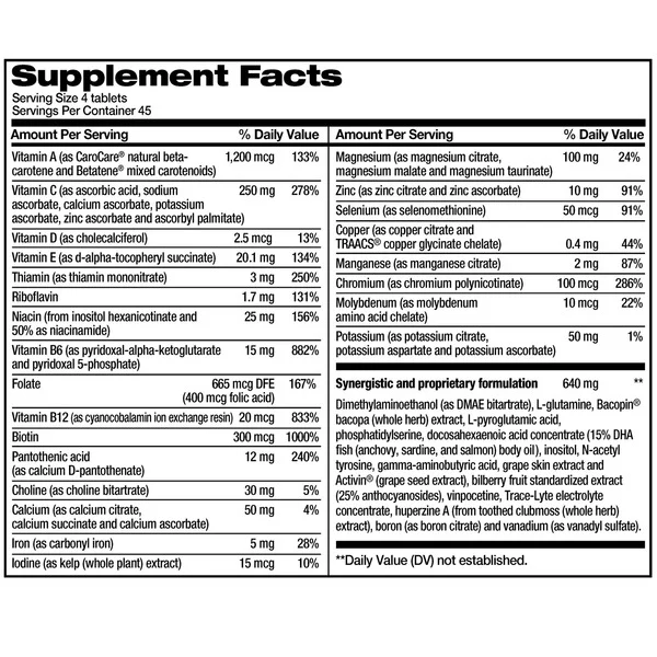 Viên Uống Bổ Não Focus Factor – Hộp 180 Viên