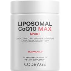 Viên Uống Bổ Sung CoQ10 Codeage Liposomal CoQ10 MAX Sport – Hộp 60 Viên