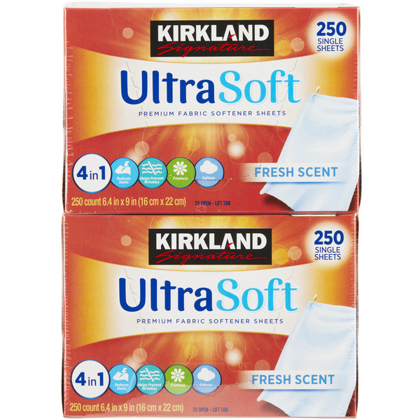 Giấy Thơm Kirkland Signature Fabric Softener Sheets - Set 2 gói x 250 Miếng