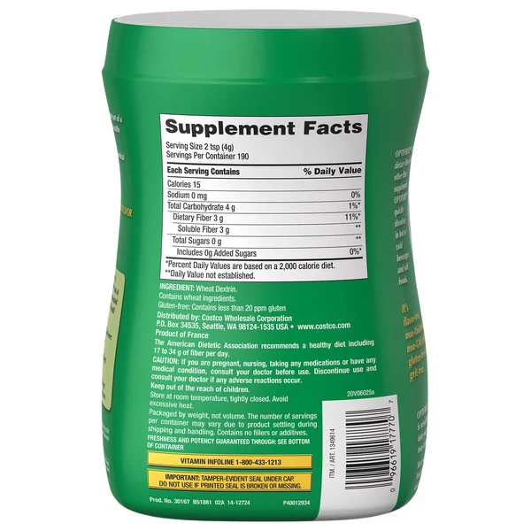 Bột Bổ Sung Chất Xơ Kirkland Signature Optifiber – Hộp 760g