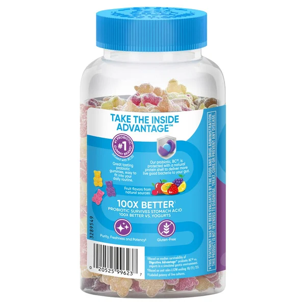 Kẹo Dẻo Hỗ Trợ Tiêu Hóa Schiff Digestive Advantage Probiotic – Hộp 120 Viên