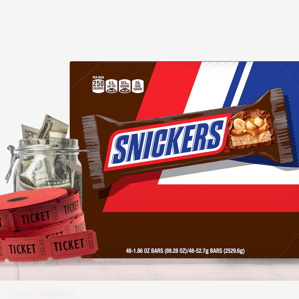 Kẹo Socola SNICKERS Singles Size Chocolate Candy Bars - Hộp 48 Gói