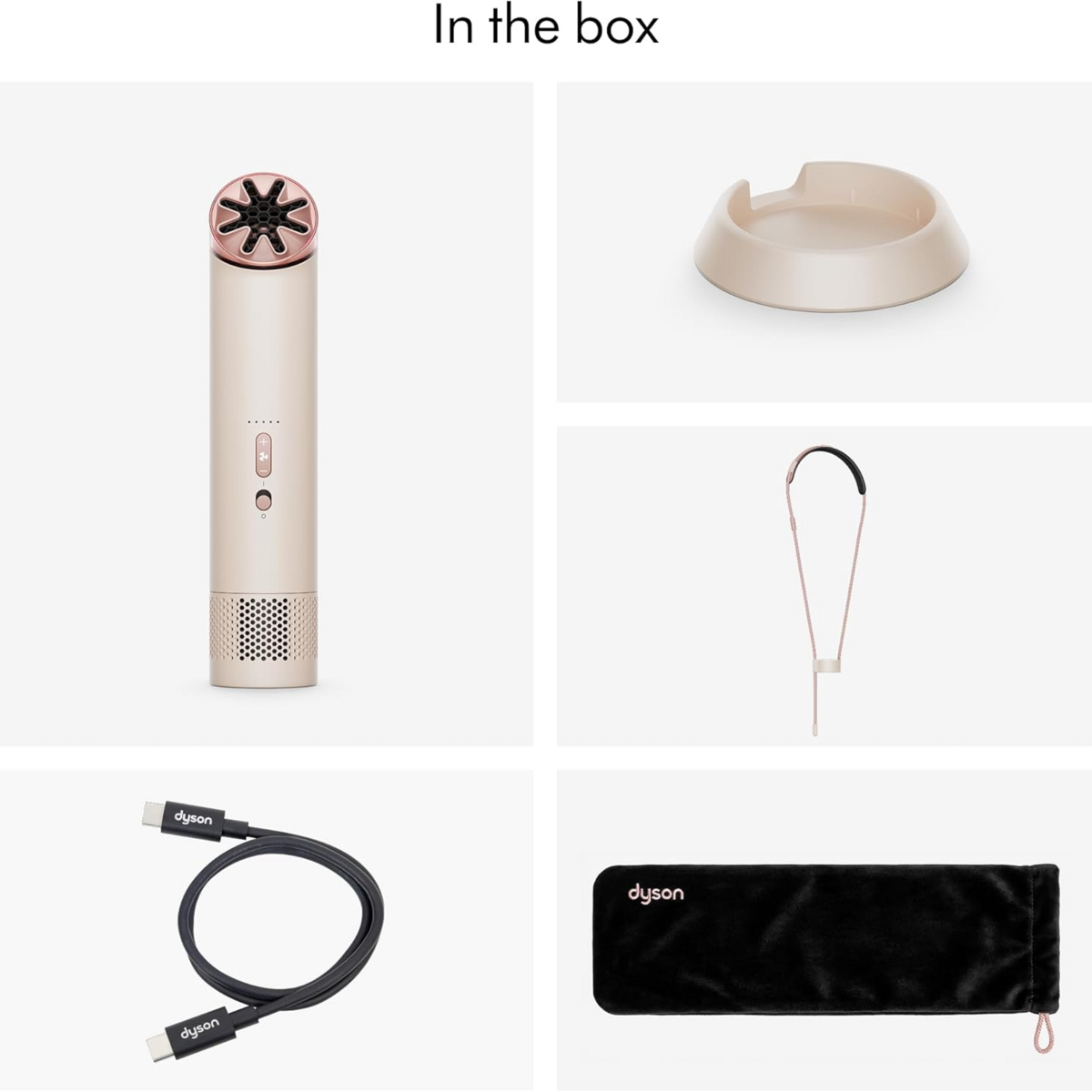 Quạt Cầm Tay Dyson HushJet Mini Cool Fan Stone/Blush 