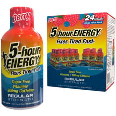 Nước Tăng Lực 5-Hour ENERGY Energy Shot Regular Strength Vị Berry – Hộp 24 Chai