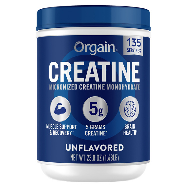 Bột Creatine Orgain Micronized Creatine Monohydrate Unflavored – Hộp 23.8 Oz