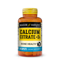 Viên Uống Mason Natural Calcium Citrate Plus Vitamin D3 – Hộp 60 Viên