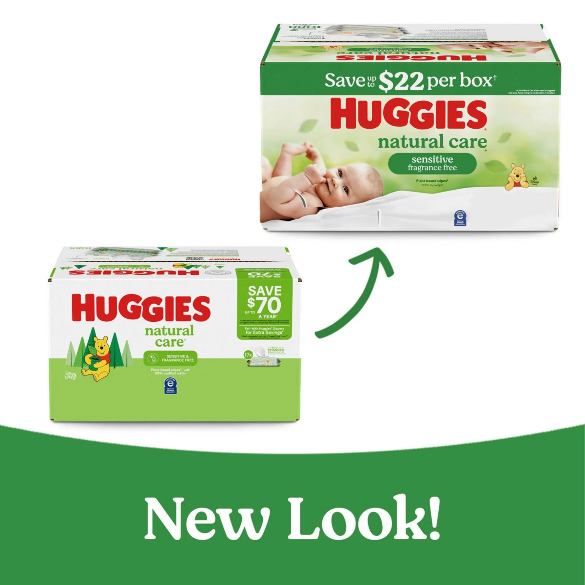 Huggies Natural Care Sensitive Baby Wipes, Fragrance Free, 17 pk., 1088 Wipes
