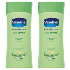 Sữa Dưỡng Thể Lô Hội Vaseline Intensive Care Aloe Soothe Lotion – Set 2 Chai x 400ml