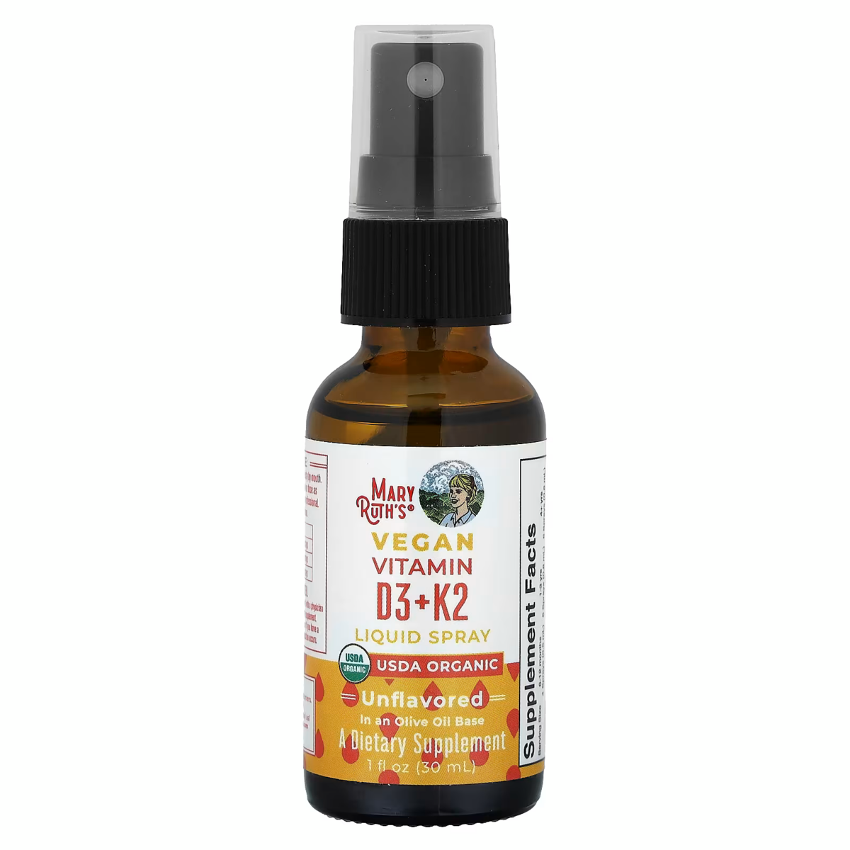 Chai Xịt MaryRuth’s Vegan Vitamin D3 + K2 Liquid Spray – Chai 1 Oz 