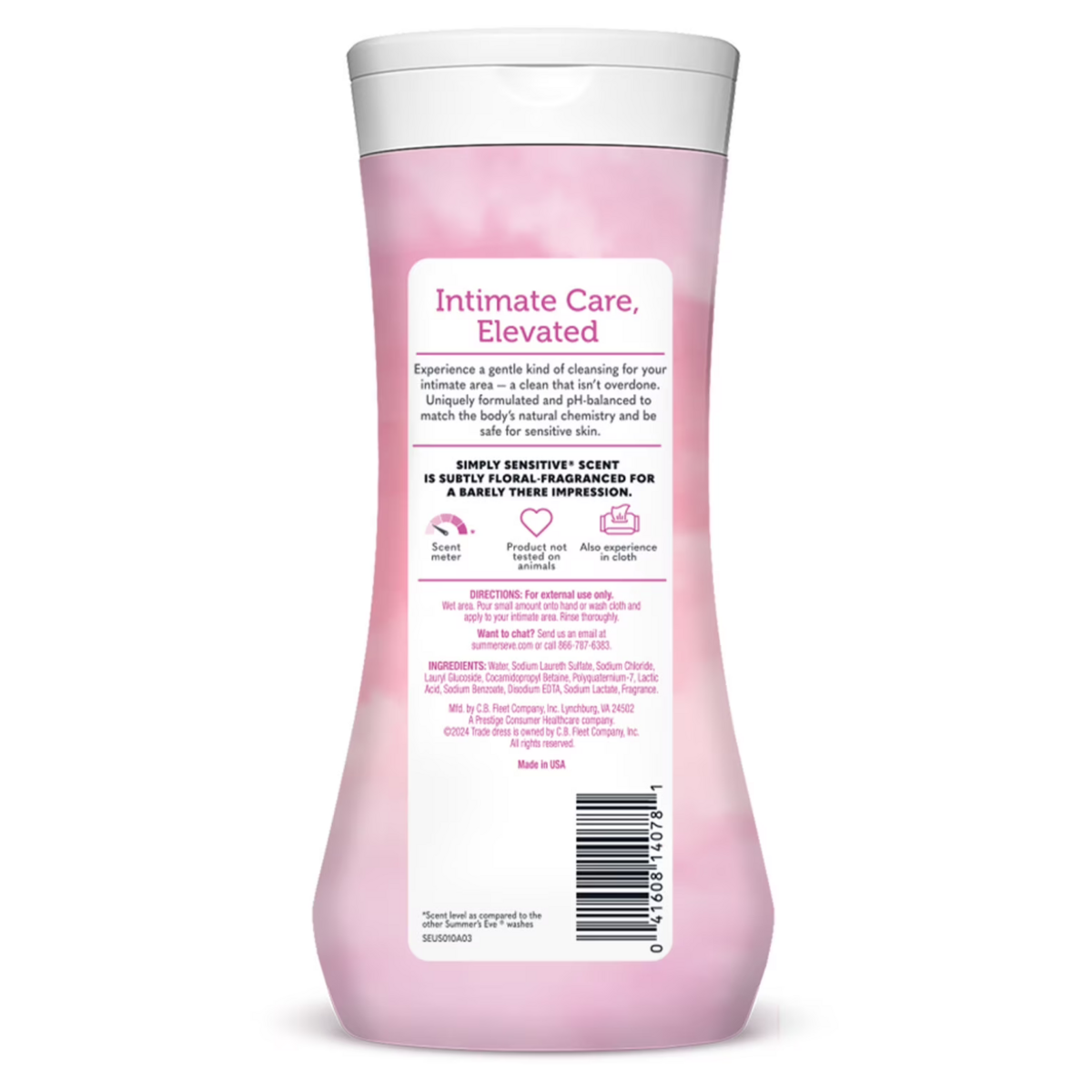 Dung Dịch Vệ Sinh Phụ Nữ Summer’s Eve Simply Sensitive Daily Feminine Wash Dành Cho Da Nhạy Cảm – Chai 444ml