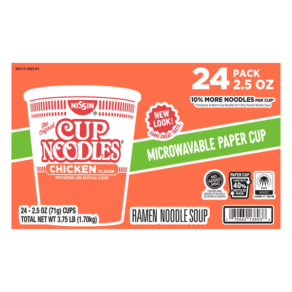 Mỳ Ly Nissin Cup Noodles Chicken Flavor – Thùng 24 Ly