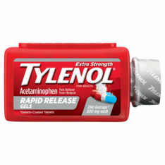 Viên Uống Giảm Đau Hạ Sốt Tylenol Rapid Release Gels – Hộp 290 Viên
