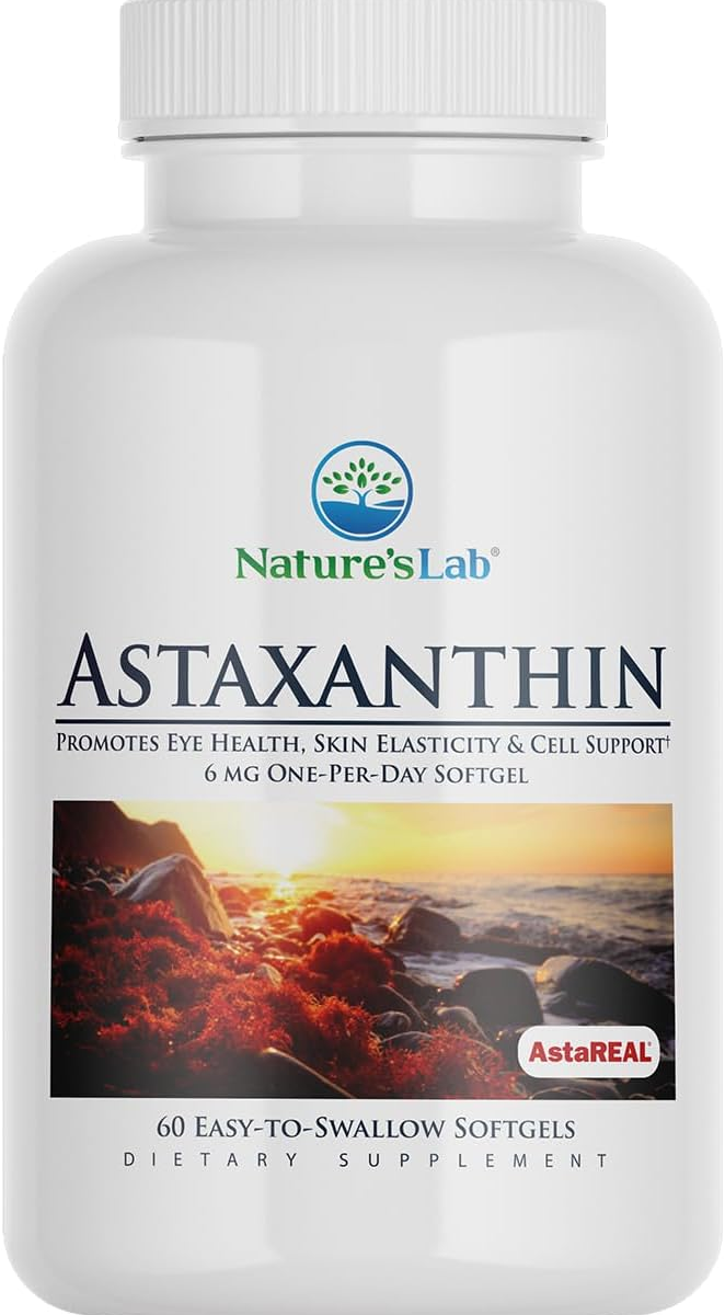 Viên Uống Hỗ Trợ Chống Oxy Hóa Nature’s Lab Astaxanthin 6 mg – Hộp 60 viên