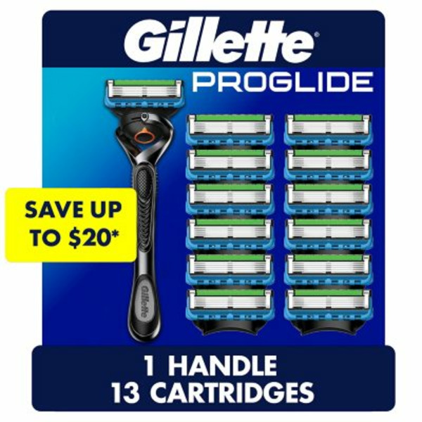 Dao Cạo Dành Cho Nam Gillette ProGlide Men's Razor - 1 Tay Cầm Kèm 13 Lưỡi Thay Thế