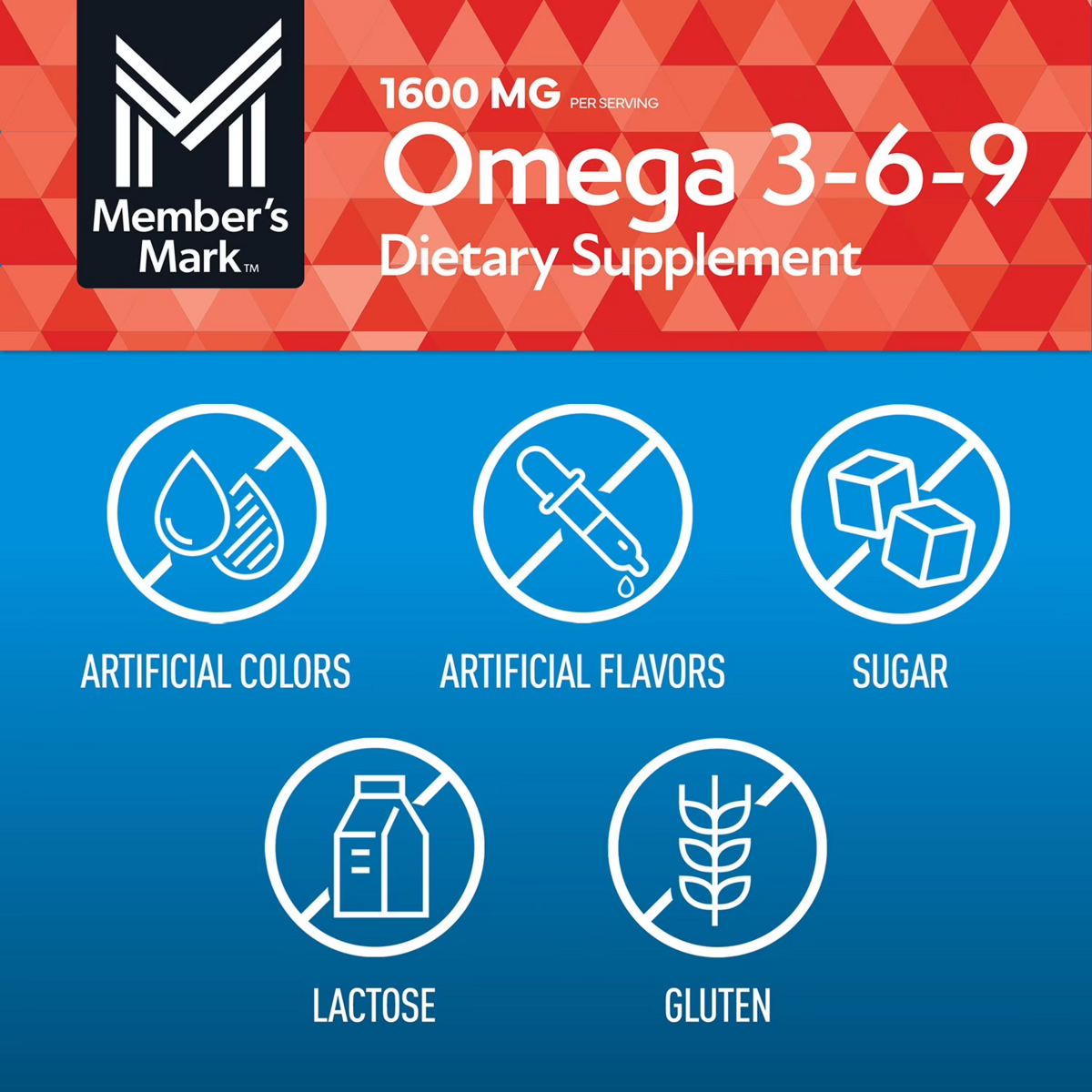 Viên Uống Member’s Mark™ Omega 3-6-9 - Hộp 300 Viên