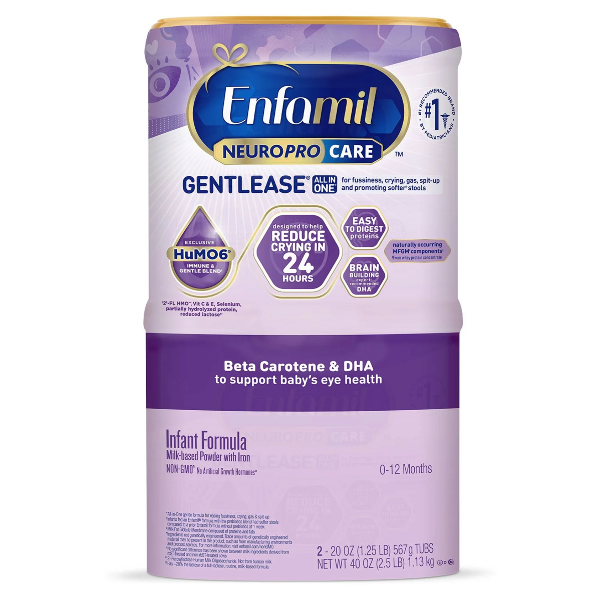Sữa Công Thức Cho Bé Gặp Vấn Đề Về Tiêu Hóa Enfamil NeuroProCare Gentlease Infant Formula - Tổng 1.13kg