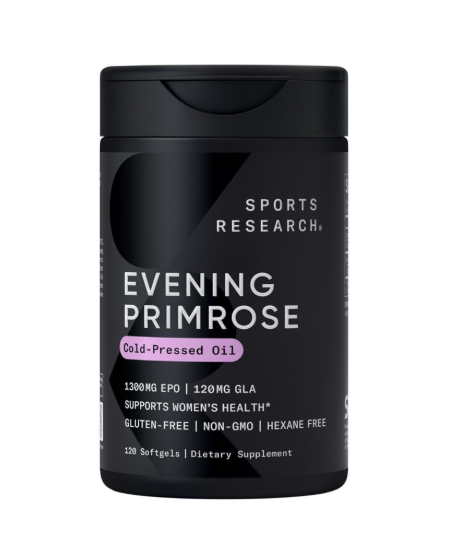 Viên Uống Tinh Dầu Hoa Anh Thảo Sports Research Evening Primrose Oil 1300mg – Hộp 120 Viên