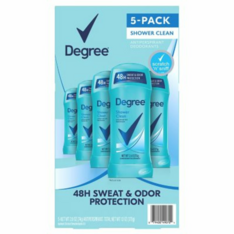 Lăn Khử Mùi Degree Original Antiperspirant Deodorant Shower Clean – Hộp 5 Thanh
