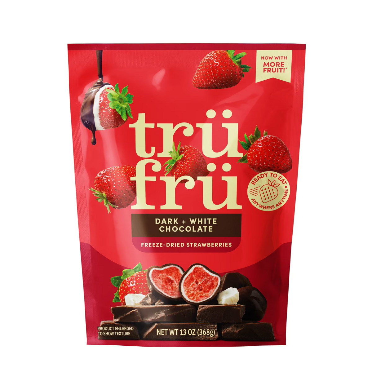 Dâu Tây Sấy Phủ Socola Đen & Trắng Tru Fru Dark and White Chocolate – Túi 368g