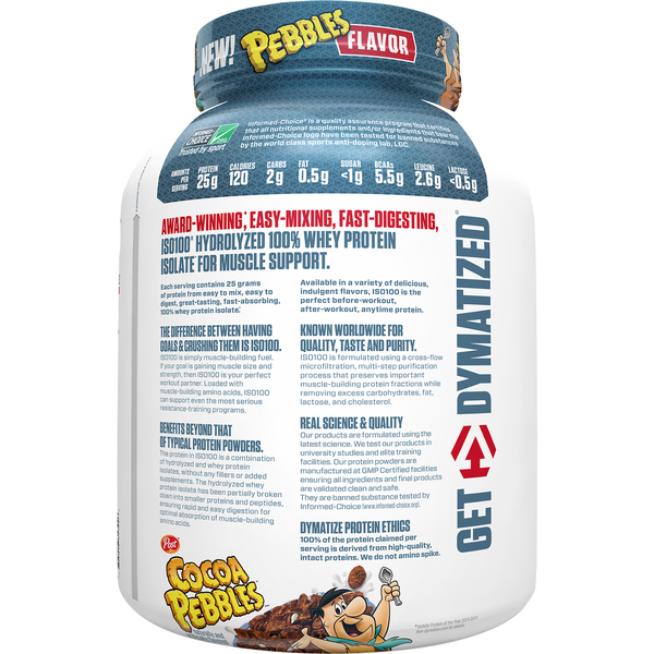 Bột Protein Dymatize ISO100 Hương Cocoa Pebbles – Hộp 5LB