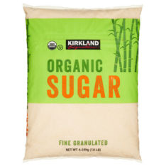 Đường Mía Hữu Cơ Kirkland Signature Organic Cane Sugar – Túi 10 Lb