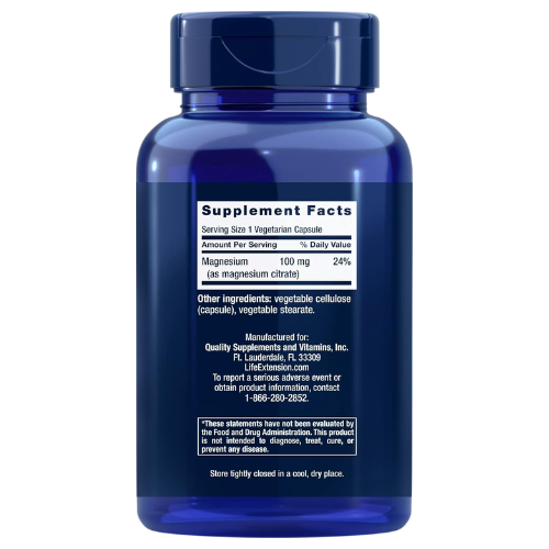 Viên Uống Life Extension Magnesium Citrate 100 mg – Hộp 180 Viên