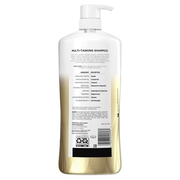 Dầu Gội Chăm Sóc Tóc Tối Ưu Pantene The Multi-Tasker Shampoo Không Paraben – Chai 38.2 fl oz