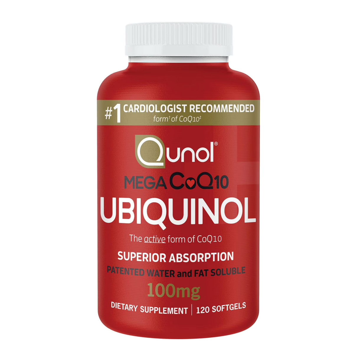 Viên Uống Qunol Mega CoQ10 Ubiquinol 100 mg – Hộp 120 Viên