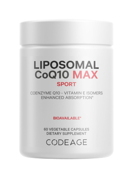 Viên Uống Bổ Sung CoQ10 Codeage Liposomal CoQ10 MAX Sport – Hộp 60 Viên