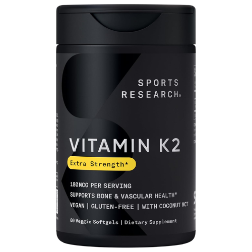 Viên Uống Sports Research Vitamin K2 MK7 180mcg – Hộp 60 Viên