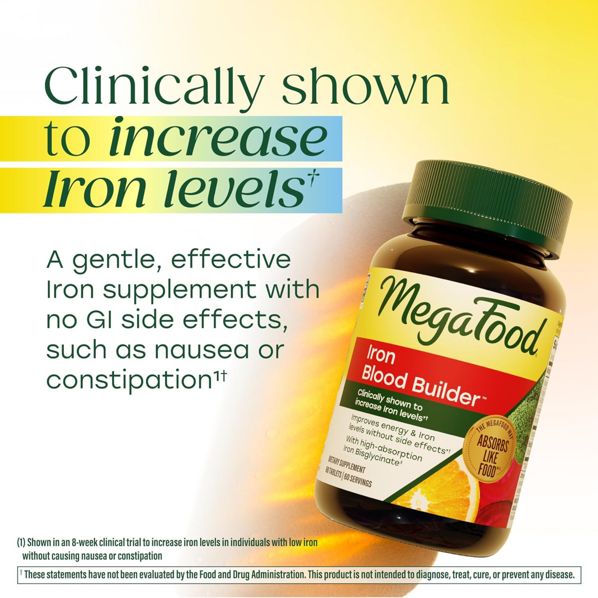 Viên Uống Bổ Sung Sắt MegaFood Blood Builder Iron Supplement – Hộp 30 Viên