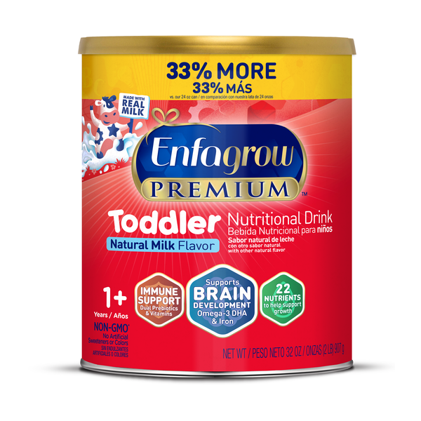 Sữa Bột Dinh Dưỡng Hỗ Trợ Phát Triển Toàn Diện Cho Trẻ Từ 12 Tháng Tuổi Enfagrow Premium Toddler – Lon 907g