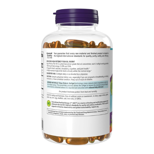 Viên Uống Dầu Cá Webber Naturals Ultra Omega 3 Fish Oil EPA DHA 2850 mg – Hộp 120 Viên