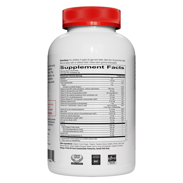 Kẹo Dẻo Vitamin Tổng Hợp SmartyPants Daily Gummy Multivitamin – Hộp 180 Viên