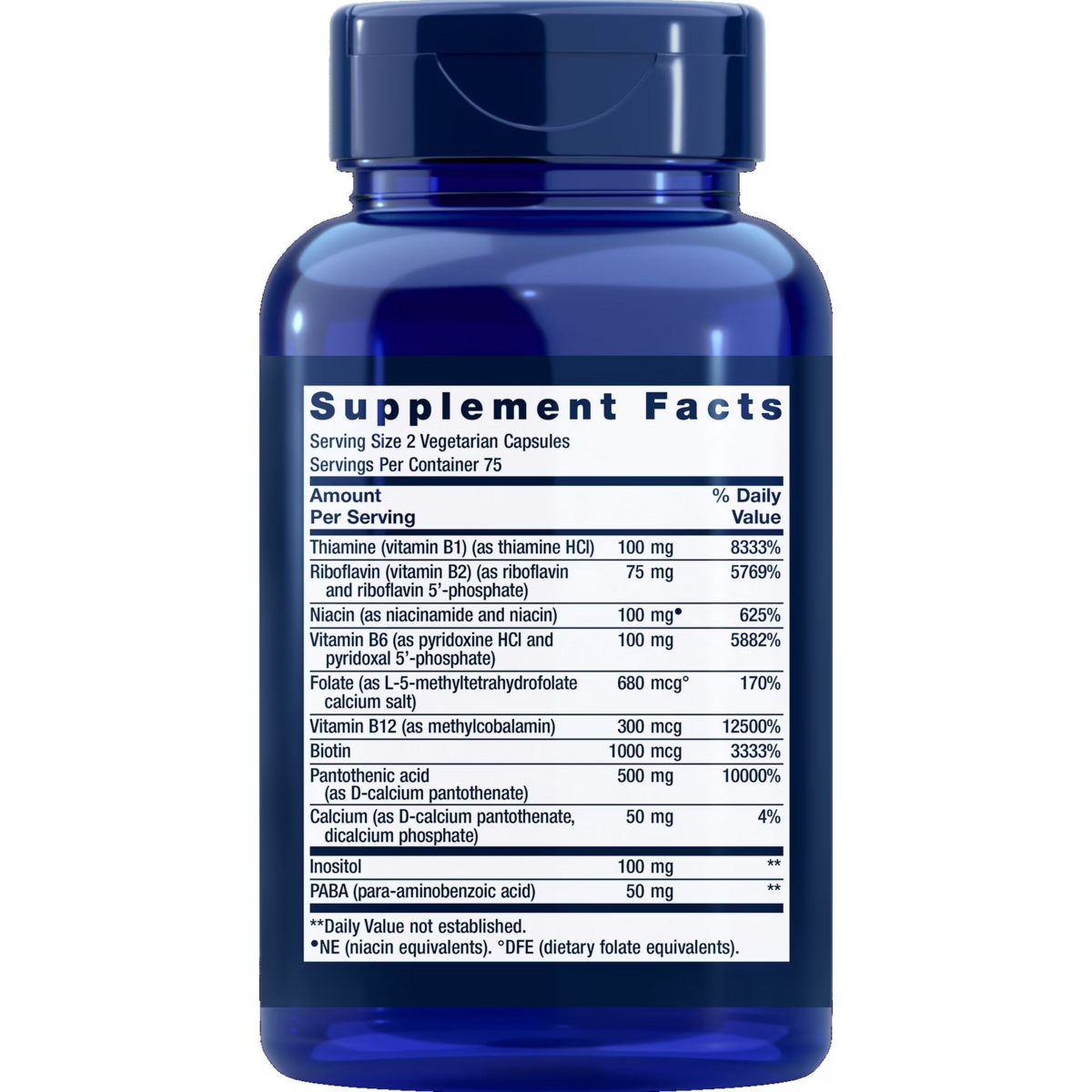 Viên Uống Vitamin B Tổng Hợp Life Extension BioActive Complete B-Complex – Hộp 150 Viên