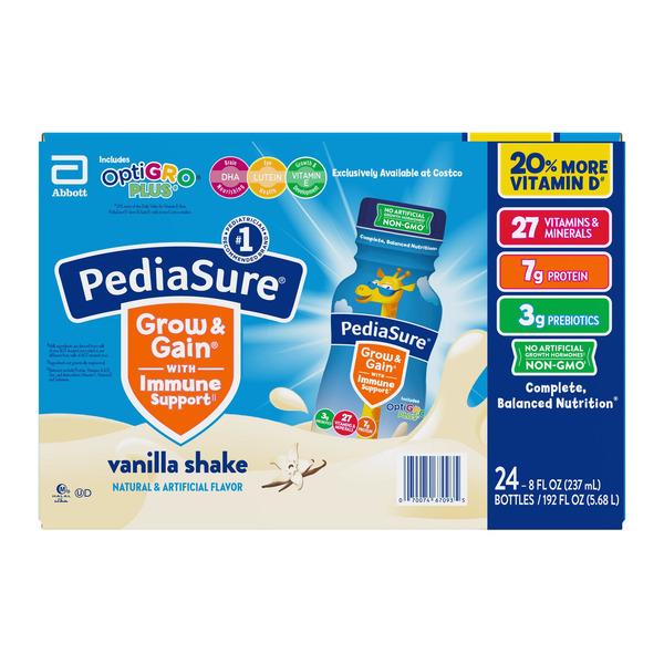 Sữa Dinh Dưỡng PediaSure Grow & Gain With OptiGRO Vị Vanilla – Thùng 24 Chai X 237ml