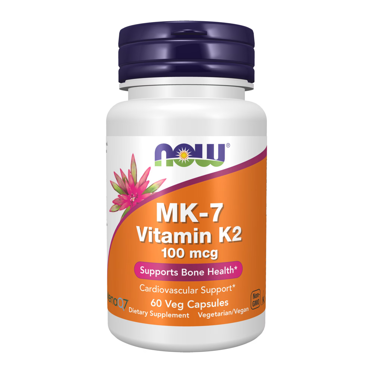 Viên Uống NOW Foods MK-7 Vitamin K-2 100mcg – Hộp 60 Viên