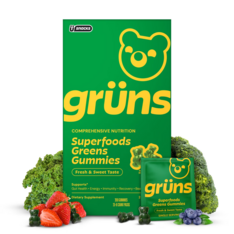 Kẹo Dẻo Vitamin Tổng Hợp Gruns Adult Organic Superfood Greens Multivitamin Gummies – Hộp 25 Gói