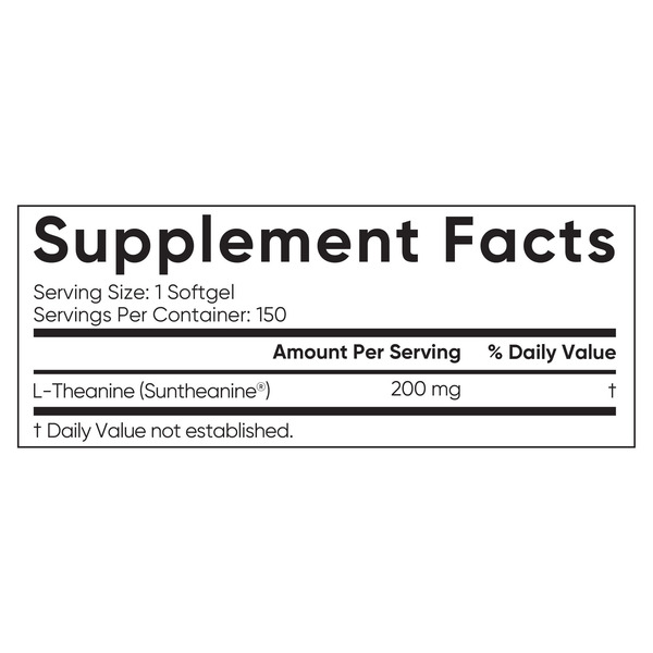 Viên Uống Hỗ Trợ Giảm Căng Thẳng Sports Research L-Theanine Suntheanine 200 mg – Hộp 150 Viên
