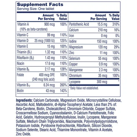 Viên Uống Vitamin Tổng Hợp One A Day Men’s Health Formula Multivitamin – Hộp 300 Viên