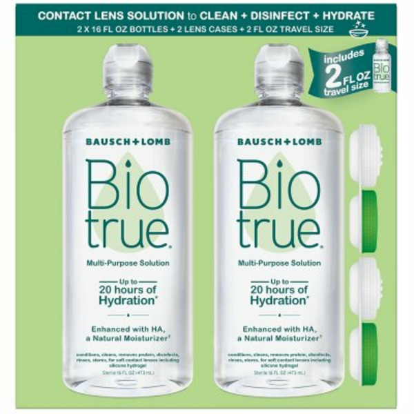 Dung Dịch Ngâm Kính Áp Tròng Biotrue Multi-Purpose Solution – Hộp 2 Chai X 473ml