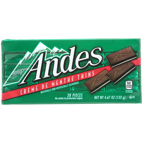 Kẹo Socola Andes Crème de Menthe Thin Mints – Hộp 4.67 oz
