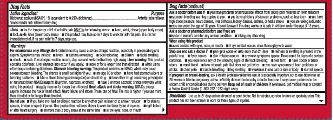 Gel Hỗ Trợ Giảm Đau Xương Khớp Leader Arthritis Pain Relief Gel Diclofenac Sodium 1% – Tuýp 100g