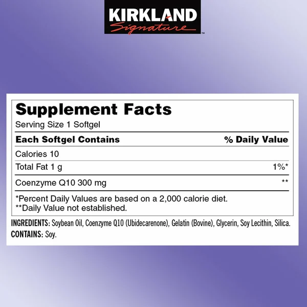 Viên Uống Kirkland Signature CoQ10 300mg – Hộp 100 Viên
