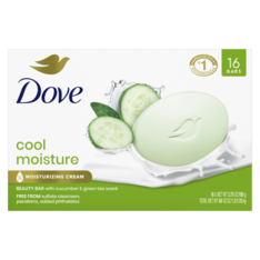 Xà Phòng Dưỡng Ẩm Hương Dưa Leo & Trà Xanh Dove Go Fresh Beauty Bar Cool Moisture - Hộp 16 Thanh X 106g