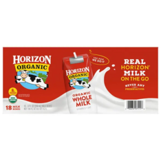 Sữa Tươi Nguyên Kem Tiệt Trùng Horizon Organic Whole Shelf-Stable Milk – Hộp 8 fl Oz x 18 Hộp