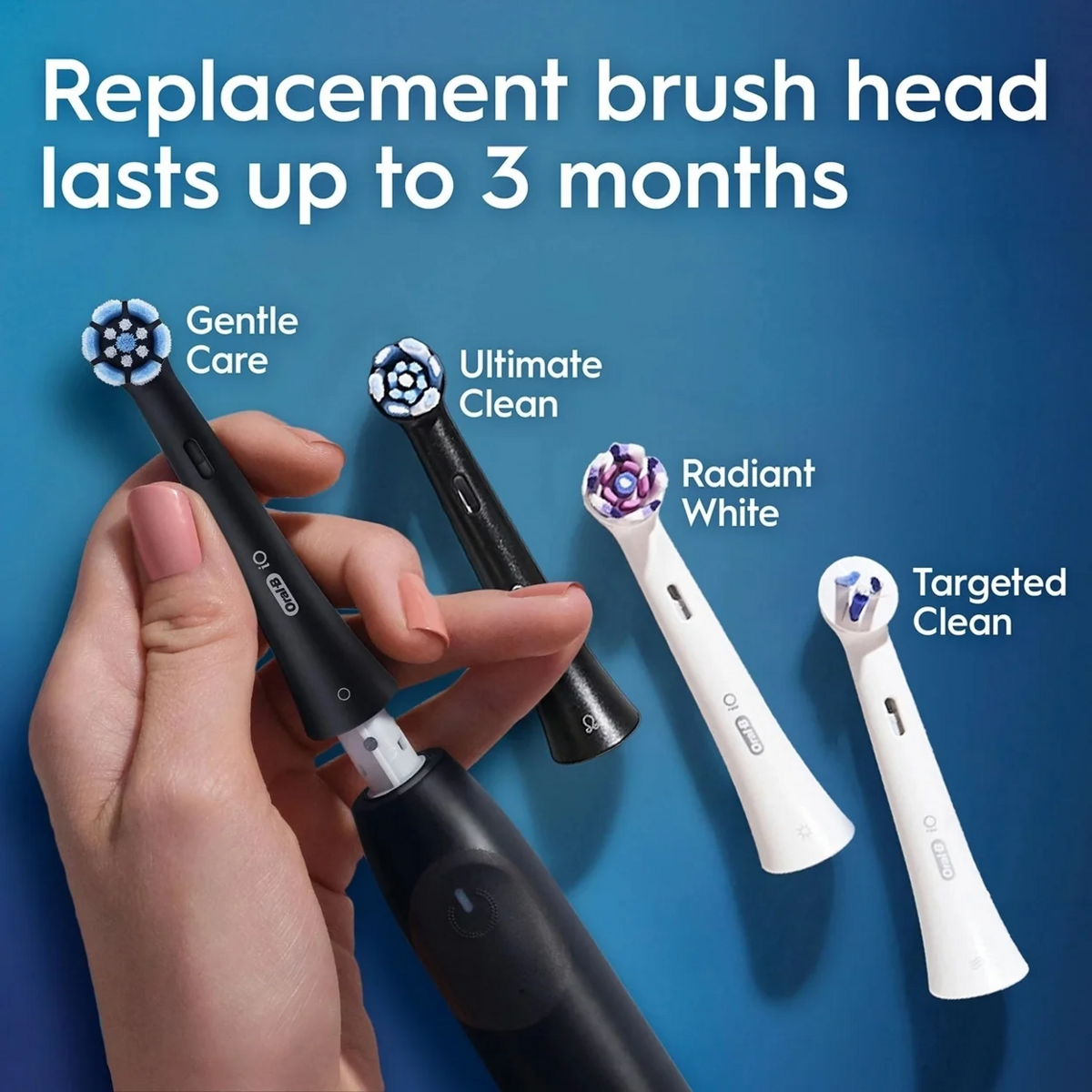 Bàn Chải Đánh Răng Điện Oral-B iO Series 2 -  Bộ 2 Chiếc Kèm 3 Đầu Bàn Chải
