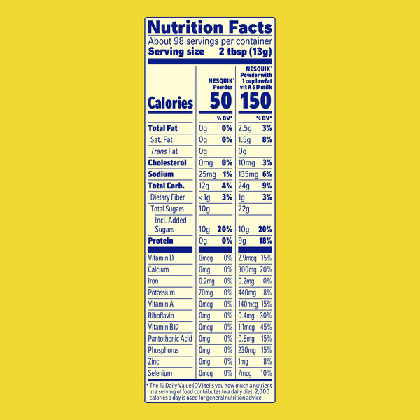 Bột Socola Nestlé Nesquik Chocolate Powder Drink Mix – Hộp 44.97 Oz